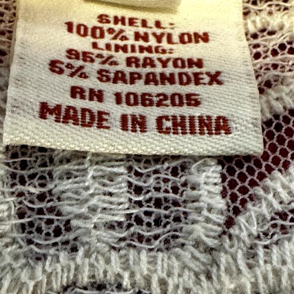 Sundance Lace Dress Shift Embroidered Floral Pattern Elbow Sleeve White Small - Picture 4 of 5